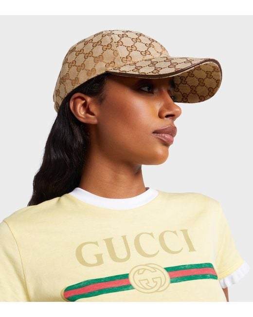 Gucci Natural Gg Canvas Baseball Cap