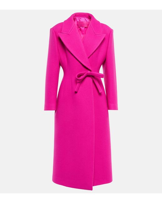 Valentino Pink Wool-blend Coat