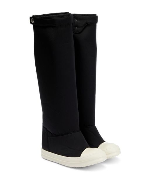 Rick Owens Synthetic Elephant Knee-high Boots in Black | Lyst UK