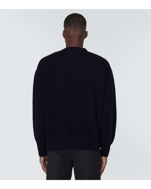 Moncler Genius Blue X Palm Angels Ribbed-knit Wool Sweater for men