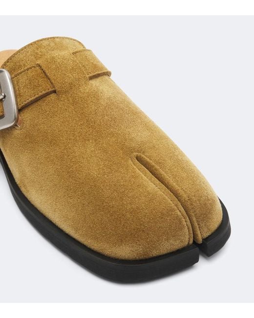 Maison Margiela Yellow Tabi Daily Suede Mules