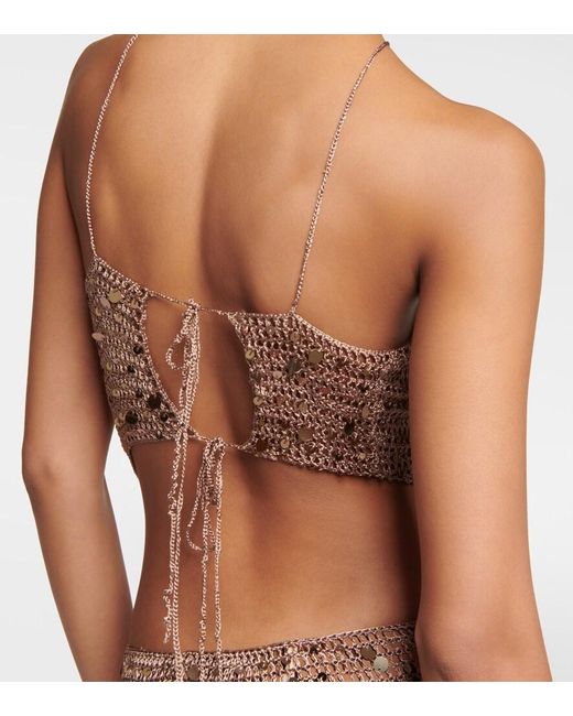 AYA MUSE Multicolor Morel Cutout Sequined Maxi Dress