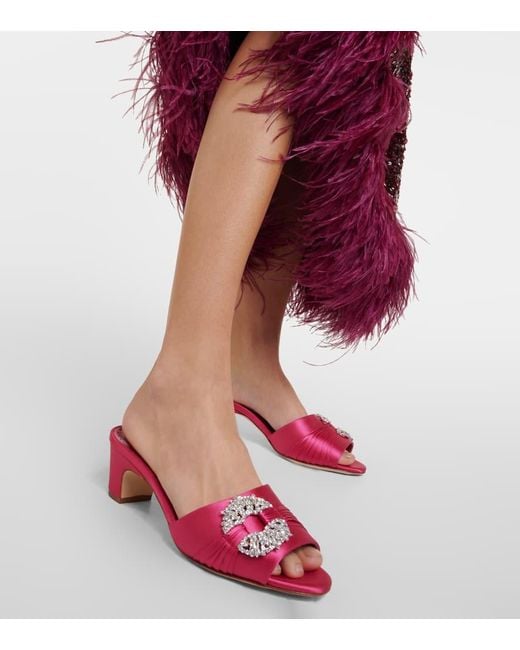 Sandali Prinap di Manolo Blahnik in Pink
