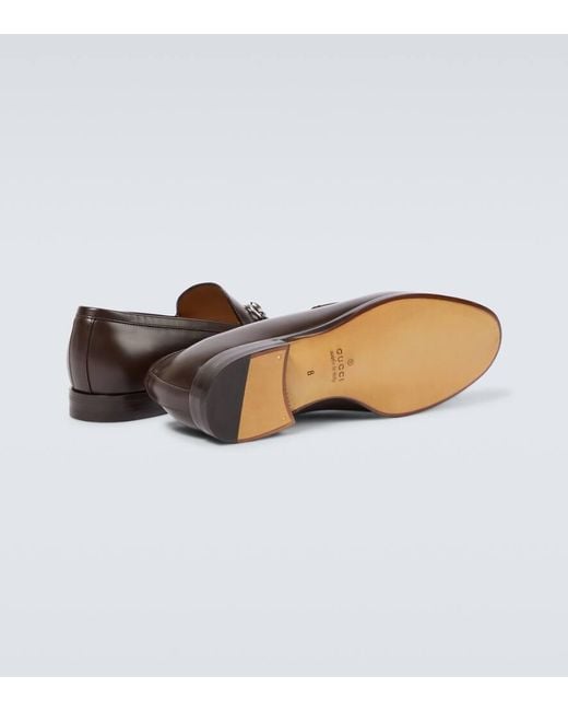Gucci Brown Loafer With Horsebit for men