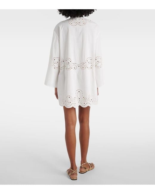 Jonathan Simkhai White Sarina Broderie Anglaise Minidress