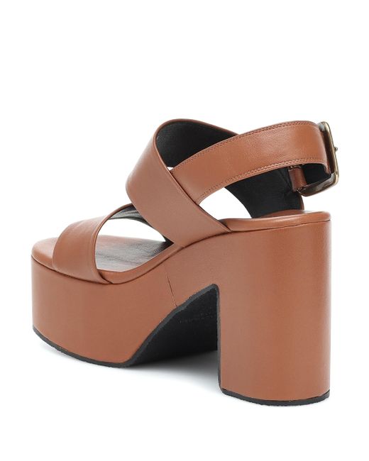 dries van noten leather and grosgrain sandals
