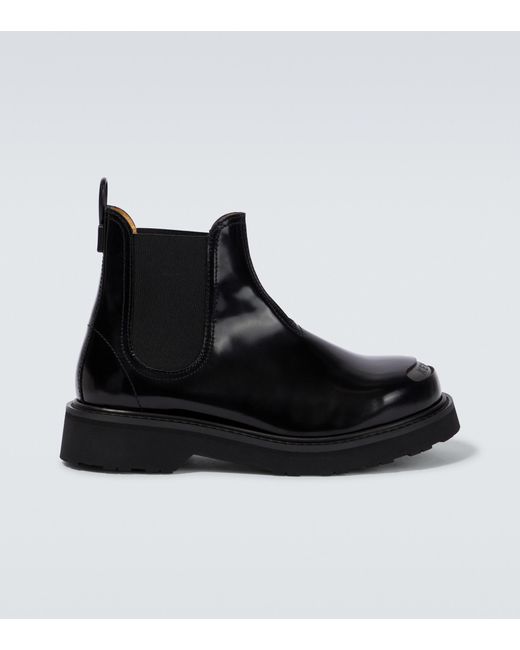 KENZO Smile Leather Chelsea Boots in Black for Men | Lyst