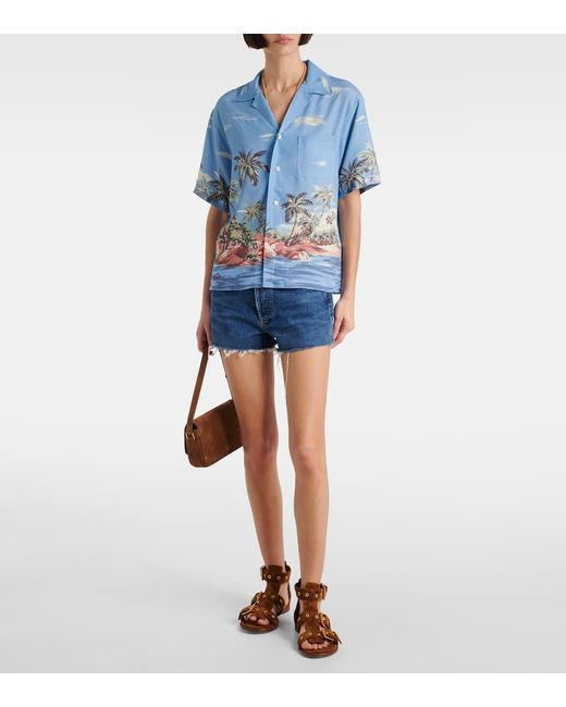 Polo Ralph Lauren Blue Printed Shirt