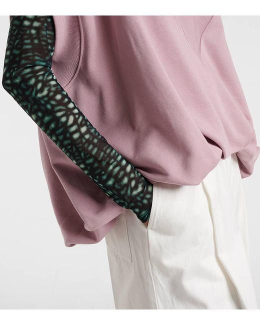 Dries Van Noten Pink Cotton Sweater Vest
