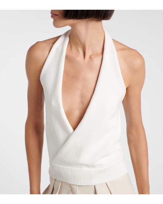 AYA MUSE White Top Aus Einem Baumwollgemisch