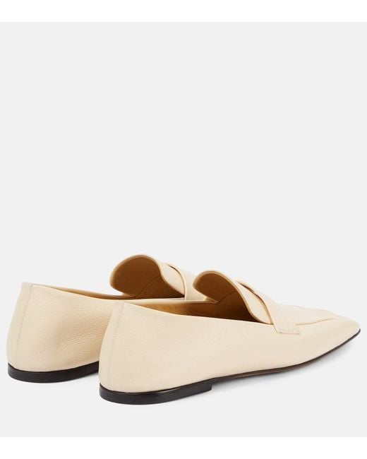The Row Natural Soft Leather Loafers