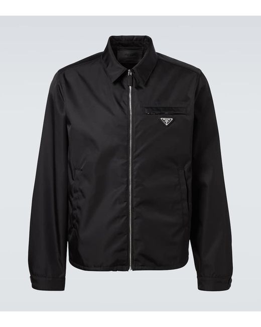 Prada Blouson Aus Re-Nylon in Black für Herren