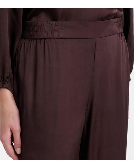 Velvet Purple Larkin Wide-Leg Pants