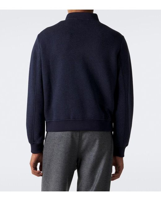 Etro Blue Paisley Bomber Jacket for men