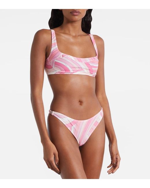 Emilio Pucci Pink Iride Bikini Bottoms