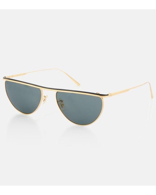 Khaite Blue X Oliver Peoples 1984C Flat-Top Sunglasses