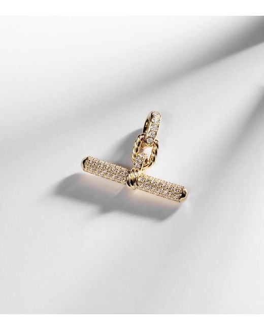 David Yurman Metallic Dy Madison 18Kt Pendant With Diamonds