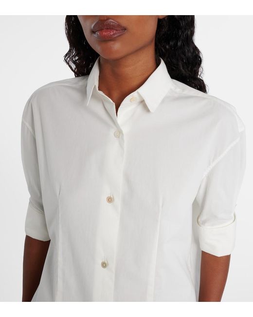 The Row White Carpazi Cotton Shirt