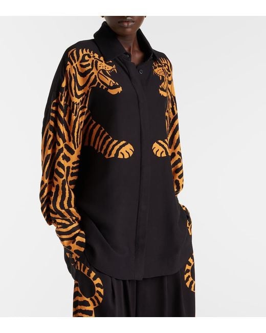 Farm Rio Black Tiger Shirt