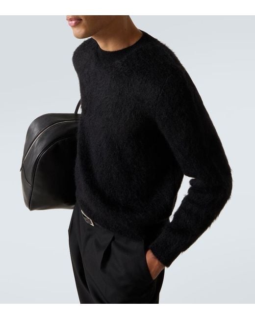 Saint Laurent Pullover Aus Einem Mohairgemisch in Black für Herren