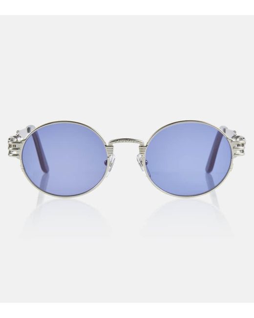 Jean Paul Gaultier Blue X Karim Benzema Round Sunglasses