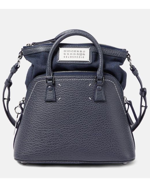 Maison Margiela Blue 5ac Classic Small Leather Shoulder Bag