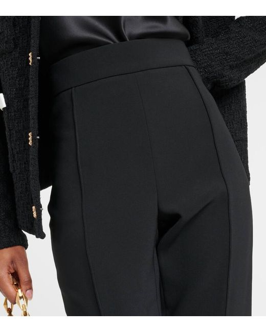 Pantalones slim de tiro alto Carolina Herrera de color Black