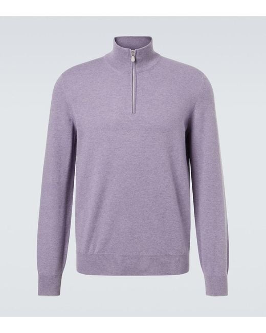 Brunello Cucinelli Pullover Aus Kaschmir in Purple für Herren