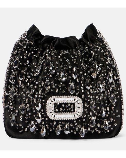 Secchiello Pilgrim Mini di Roger Vivier in Black