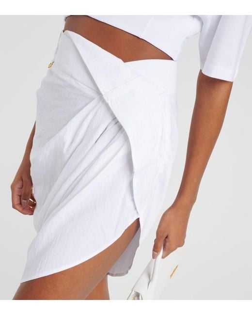 Jacquemus White 'La Mini Jupe Saudade' Mini Skirt