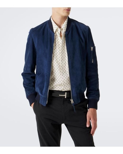 Bomber di Tom Ford in Blue da Uomo