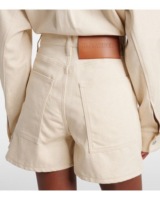 Jil Sander Natural Denim Shorts