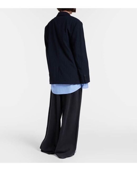 Acne Blue Single-Breasted Blazer