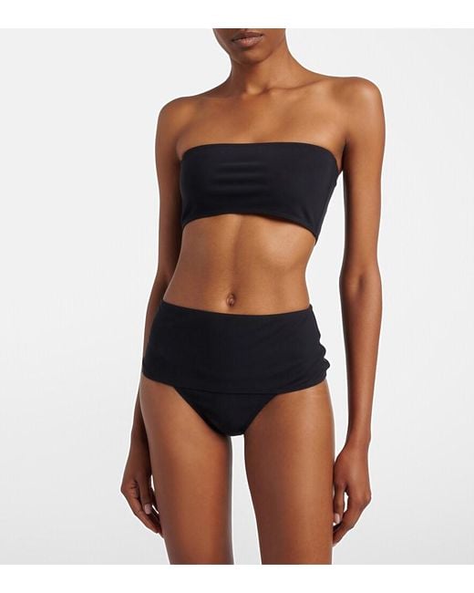 Alaïa Black Jersey Bikini