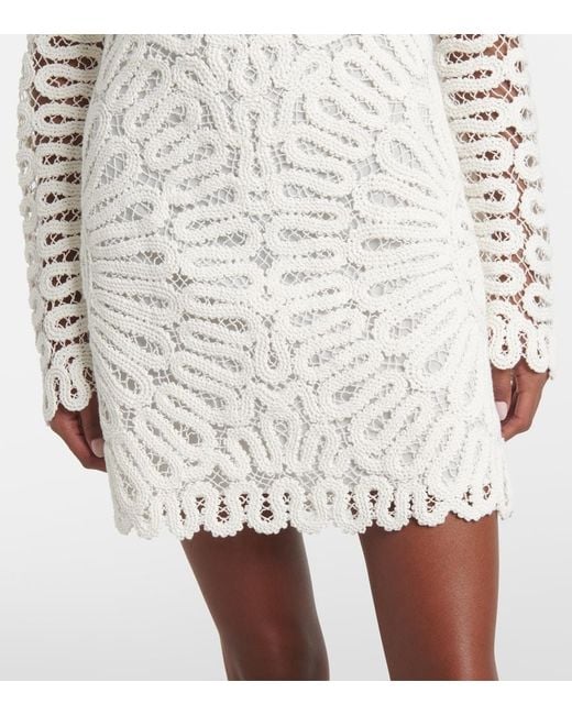 Jonathan Simkhai White Mccall Crochet Cotton Minidress