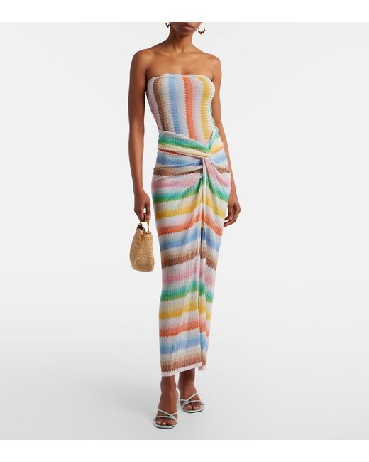 Missoni Green Zigzag Lame Beach Cover-Up