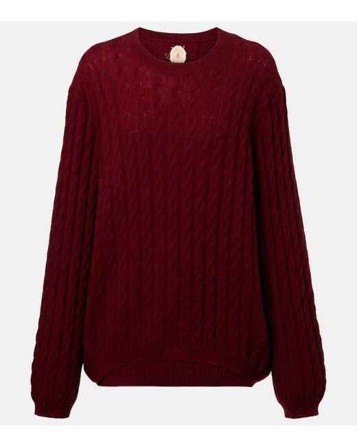 Jardin Des Orangers Red Pullover Aus Wolle Und Kaschmir
