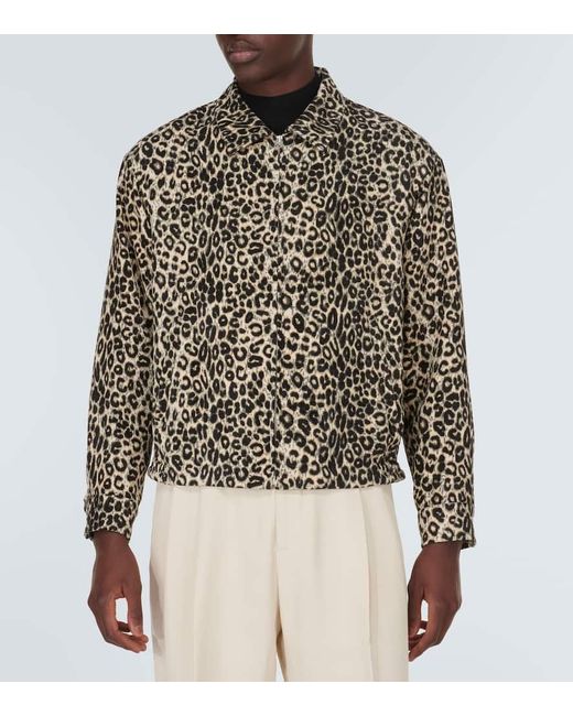 Visvim Multicolor Redsun Leopard-print Silk Jacket for men