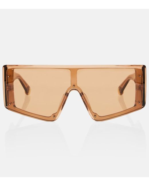 Stella McCartney Natural Runway Flat-Top Sunglasses