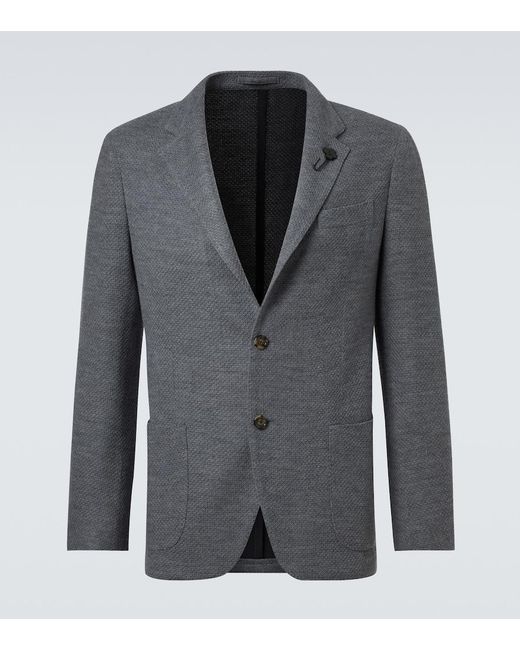 Lardini Gray Wool Blazer for men