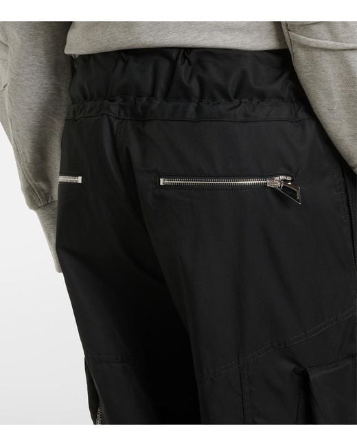 The Attico Black Cotton-Blend Cargo Pants
