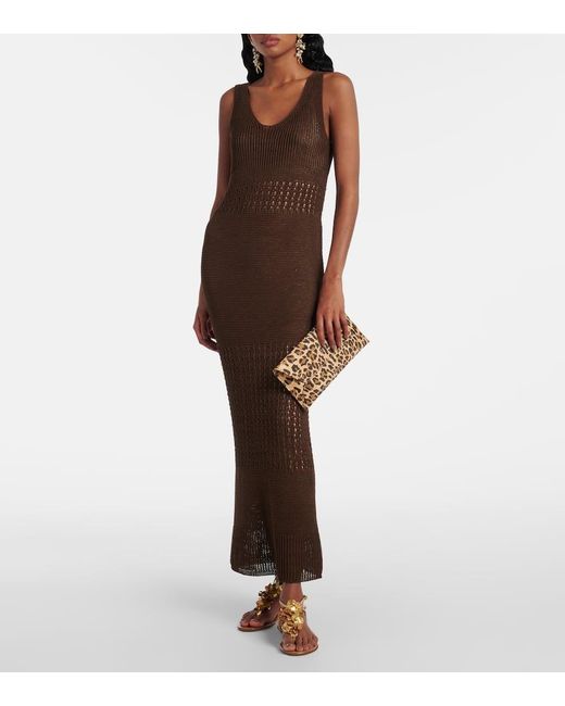 Pesce Raffia Clutch in Natural Tan