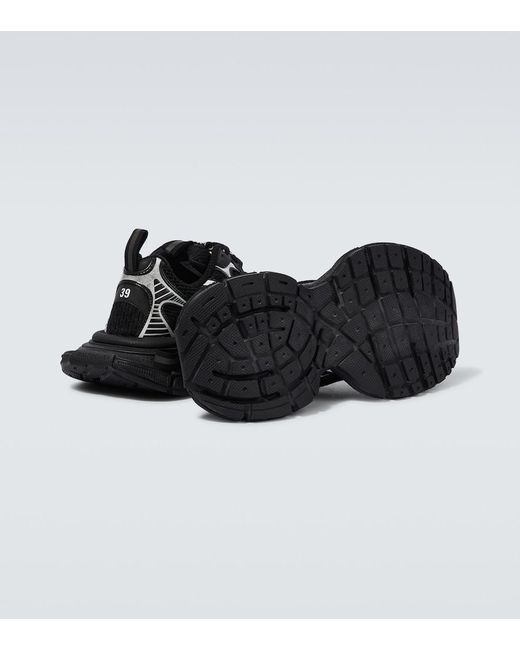 Balenciaga Black '3Xl' Low Top Sneakers With Logo Detail for men