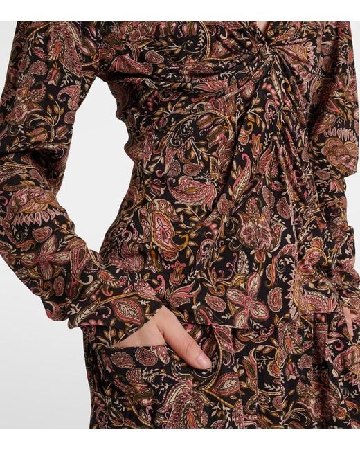 Isabel Marant Brown Zekia Top