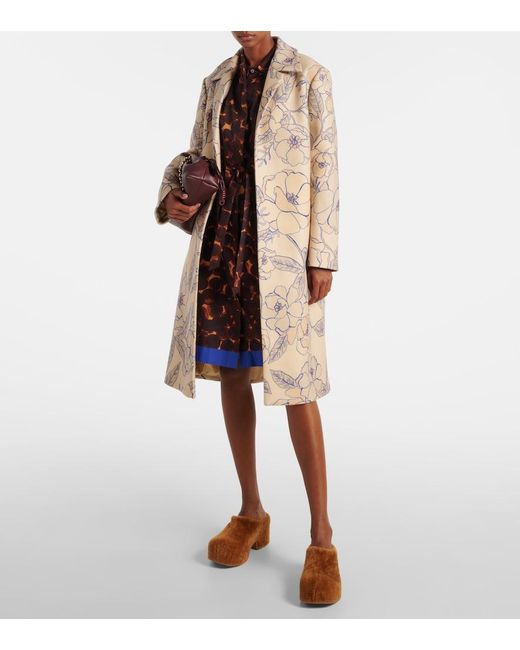 Dries Van Noten Brown Platform Clogs