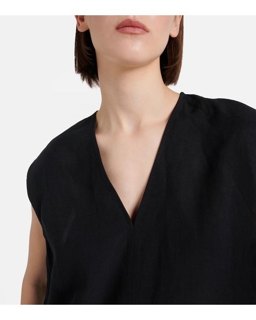 Totême  Black Fluid Top