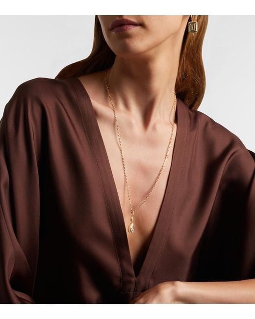 SHAY White 18Kt Pendant Necklace With Diamonds
