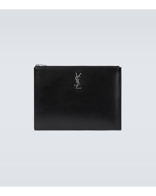 Pochette YSL pour iPad en cuir Saint Laurent pour homme en coloris Black