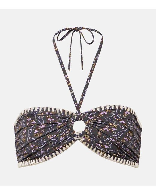Isabel Marant Black Starneage Halterneck Bikini Top
