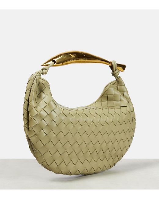 Bottega Veneta Green Sardine Leather Tote Bag